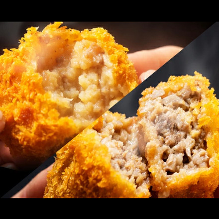 鴨川しんの 近江牛コロッケ＆メンチカツ食べ比べセット 各10個入 近江牛 日野牛 牛肉 肉 鴨川たかし 産地直送 冷凍 (産直)