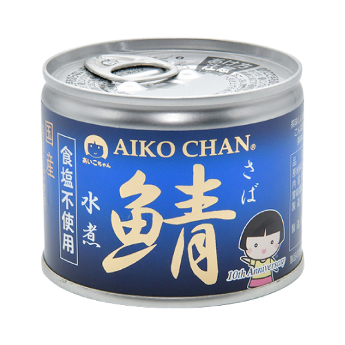 伊藤食品　鯖缶 あいこちゃん 水煮 食塩不使用 無塩 190g 24個 RSL