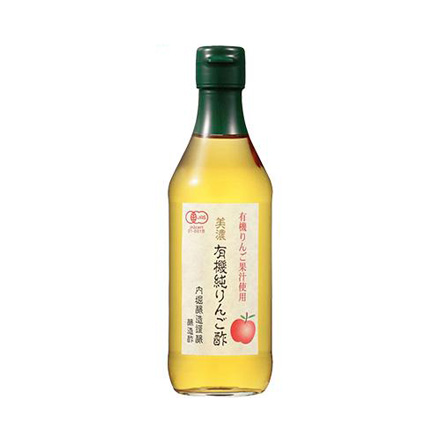 りんご酢 内堀醸造 美濃有機純りんご酢 360ml×6本 内堀 純りんご酢 有機りんご酢 アップルビネガー 有機JAS 酢ドリンク 飲む酢 健康酢 リンゴ酢 果実酢 虎S