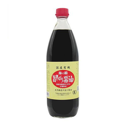 海の精 国産有機 旨しぼり醤油 1L 3本 有機醤油 無添加醤油 国産醤油 虎S