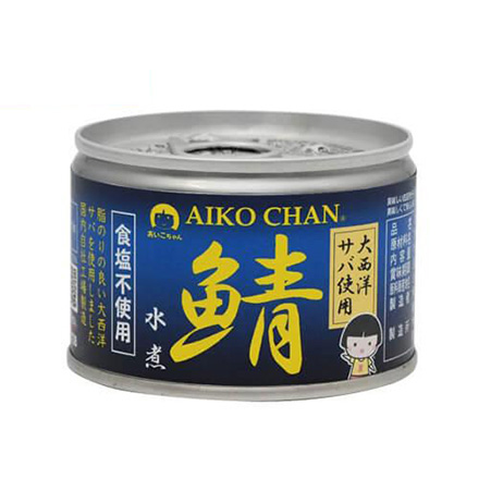 鯖缶 サバ缶 さば缶 あいこちゃん 水煮 大西洋 食塩不使用 150g 24缶 伊藤食品無塩 RSL