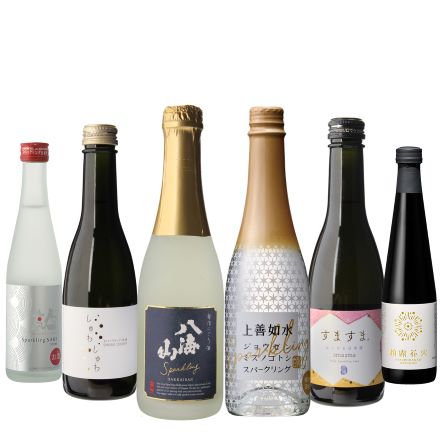 日本酒 スパークリング 6本 飲み比べセット 八海山 人気一 上善如水 柏