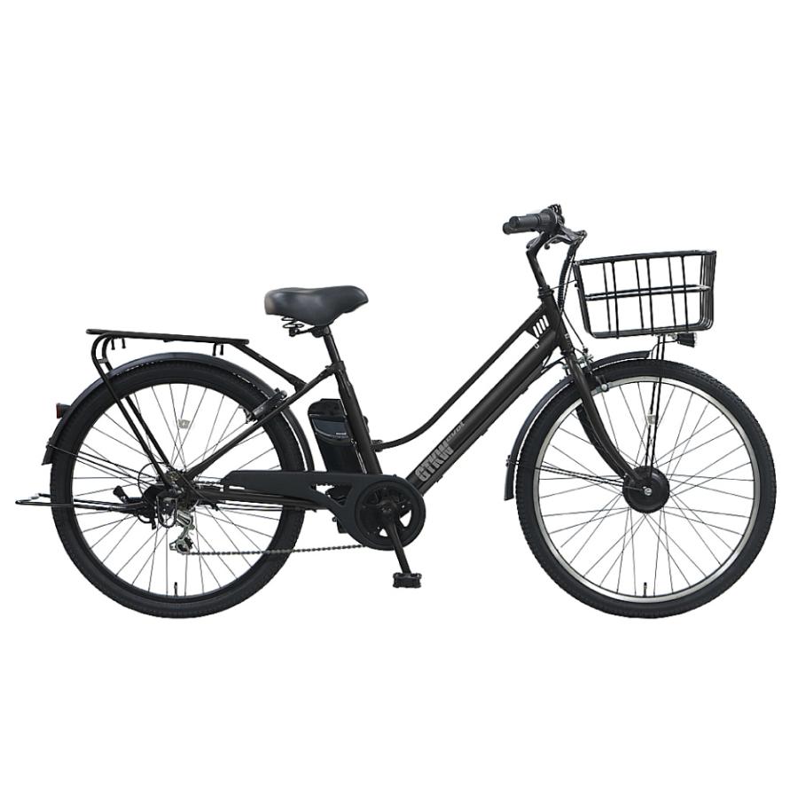 EVOL 電動アシスト自転車 エヴォル（evol） evol GTKW 26インチ 6段変速 ツヤケシブラック