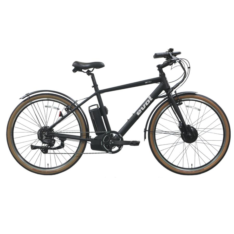 EVOL 電動アシスト自転車 エヴォル（evol） evol GUN エヴォルヌー（ETY79A）27.5インチ ツヤケシブラック