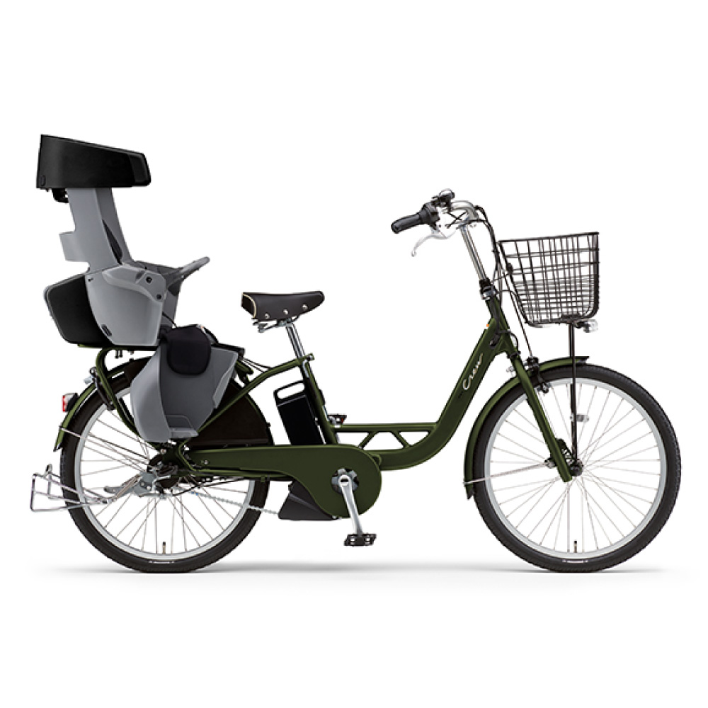 ヤマハ 電動自転車 2025年モデル パスクルー PA24C 24インチ マットカーキグリーン（ツヤ消しカラー）