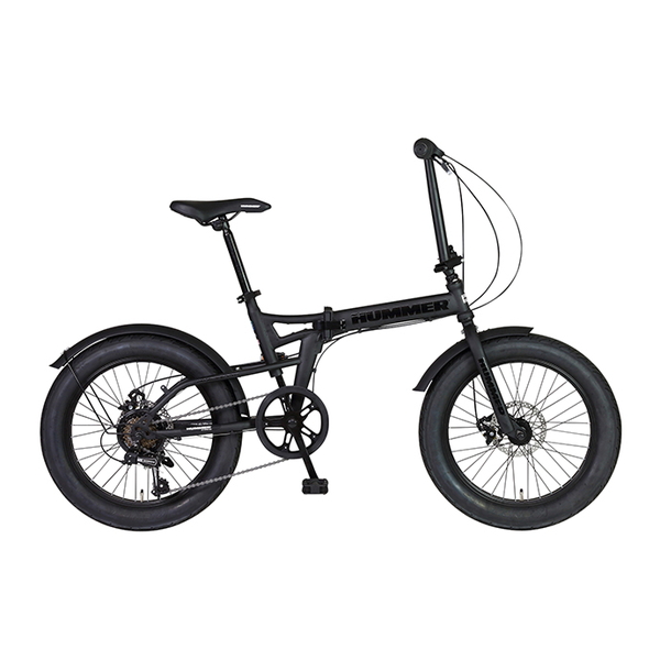 GIC折り畳み自転車 ハマー FDB206FAT-DISC ジェットブラック ２０インチ