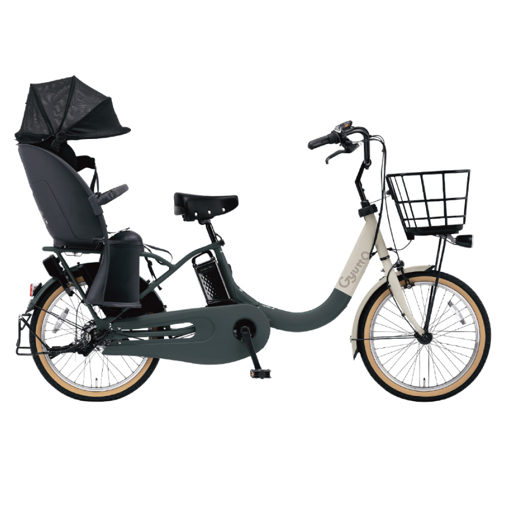 パナソニック 電動自転車 2025年モデル ギュット･クルームR･EX FRE034 G2 マットグリーン×ベージュ ２０インチ