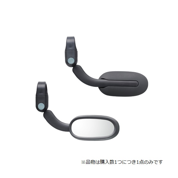 OGK自転車バックミラー MUNI REARVIEW MIRROR MN-003-BK 黒