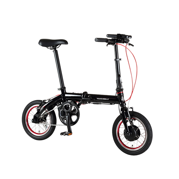 GIC 電動折りたたみ自転車トランスモバイリーウルトラライト E-BIKE NEXT140 ブラック １４インチ