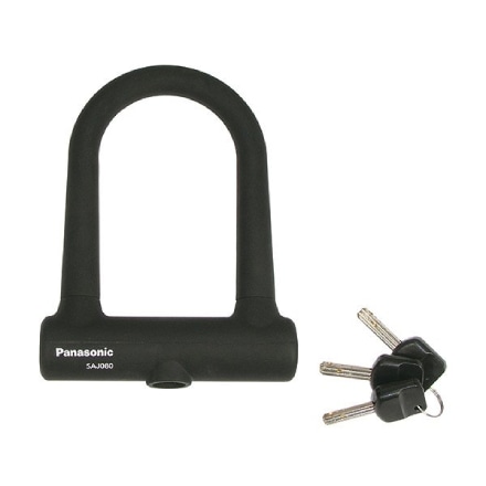 パナソニック シリコンカバー採用U型ロック SAJ080B ブラック