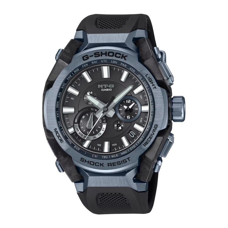 CASIO カシオ G-SHOCK MT-G MTG-B4000B-1A2JF カーボンステンレス フレーム構造 電波ソーラー 20気圧防水 メンズ 腕時計 ブルーIP ベゼル