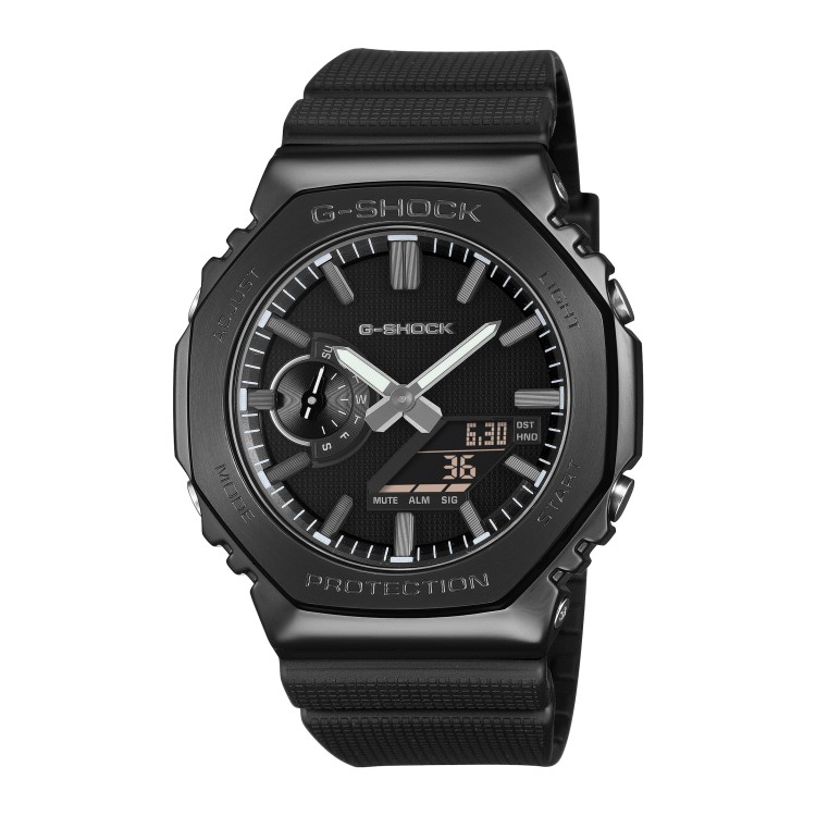 カシオ G-SHOCK メンズ GM-2100LXB-1AJF LUXE BLACK ブラック×シルバー