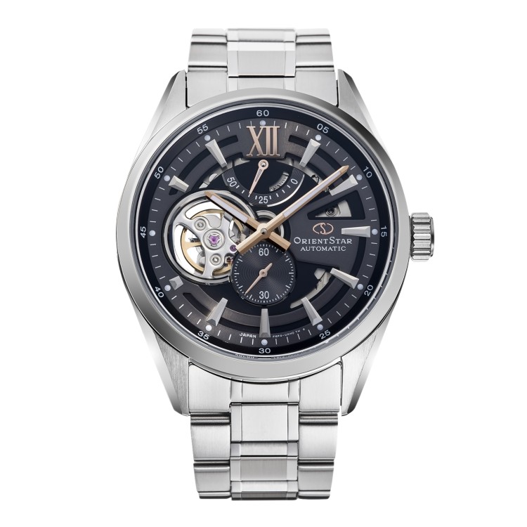 オリエントスター 腕時計 モダンスケルトン 機械式 ステンレス グレー メンズ 国内正規品 RK-AV0136N