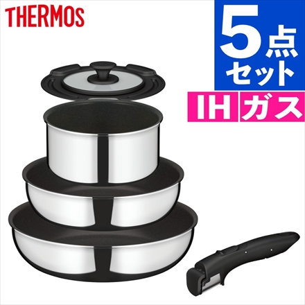 サーモス KSF-5A 取っ手のとれるフライパン5点セット