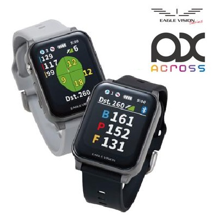 朝日ゴルフ 腕時計型 GPS ゴルフナビ イーグルビジョン AX(アクロス) EV-539 ブラック