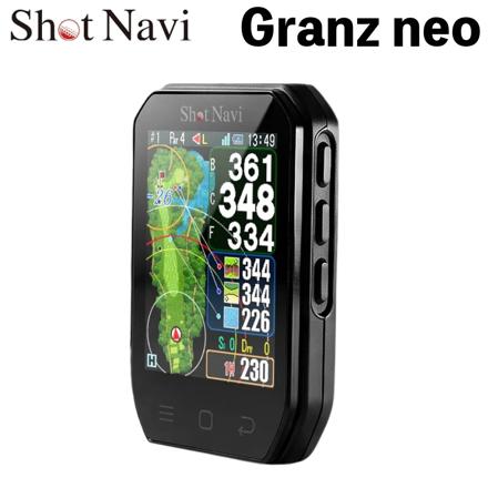 Shot Navi ゴルフGPSナビ GPSゴルフナビ Granz neo ブラック ゴルフナビ 距離測定 GPS