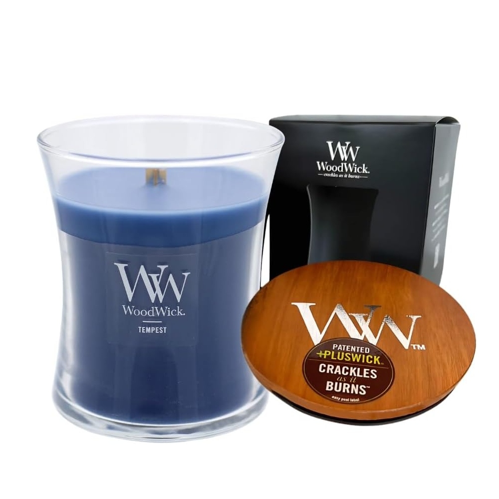 【正規品】カメヤマキャンドル WoodWick ジャーM テンペスト W90405123 化粧箱入り