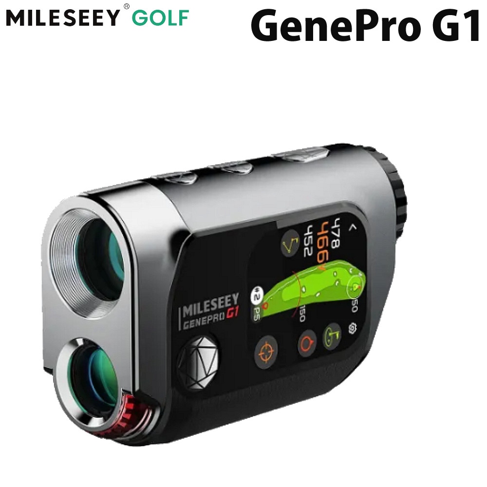 マイルシー ゴルフレーザー距離計 GenePro G1 タッチスクリーン GPS ゴルフ距離計