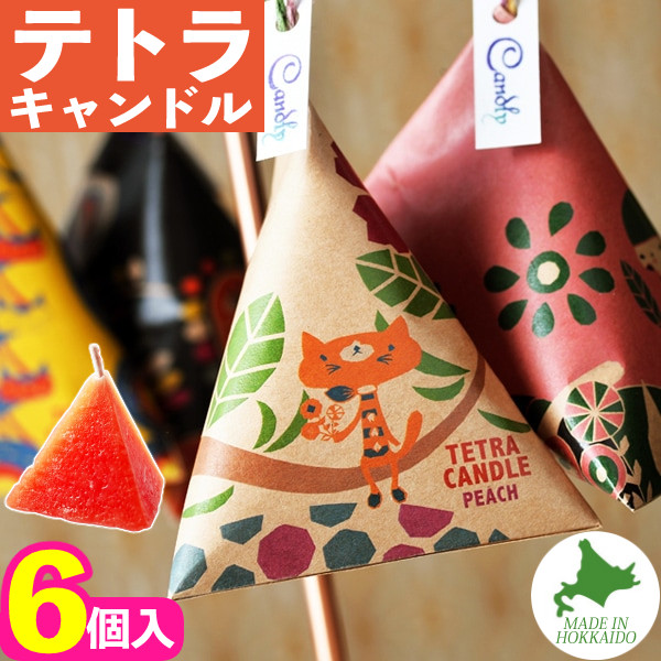 Candly キャンドリー アロマ キャンドル TETRA CANDLE テトラキャンドル 6個入り ミントチョコレート/グリーン