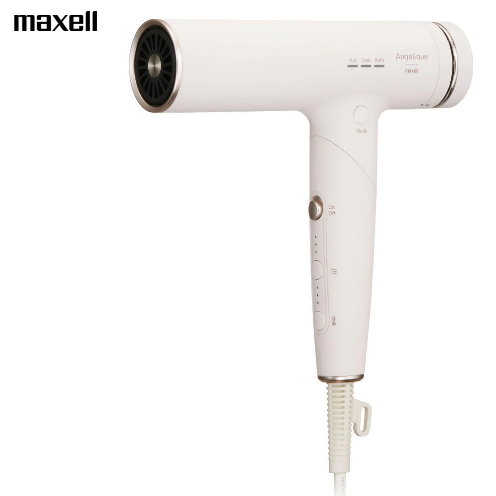 マクセル プラズマイオンヘアドライヤー Angelique アンジェリーク MXDR-800A-WH ホワイト