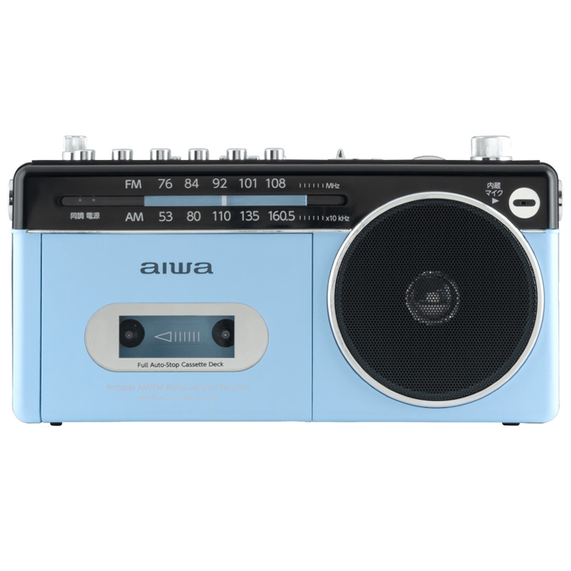 aiwa アイワ ラジカセ audio-G RCP3 パステルブルー Bluetooth ワイドFM GAA4-RCP0003