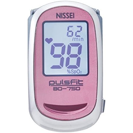日本精密測器 NISSEI pulsfit 指先クリップ型パルスオキシメータ ピンク BO-750