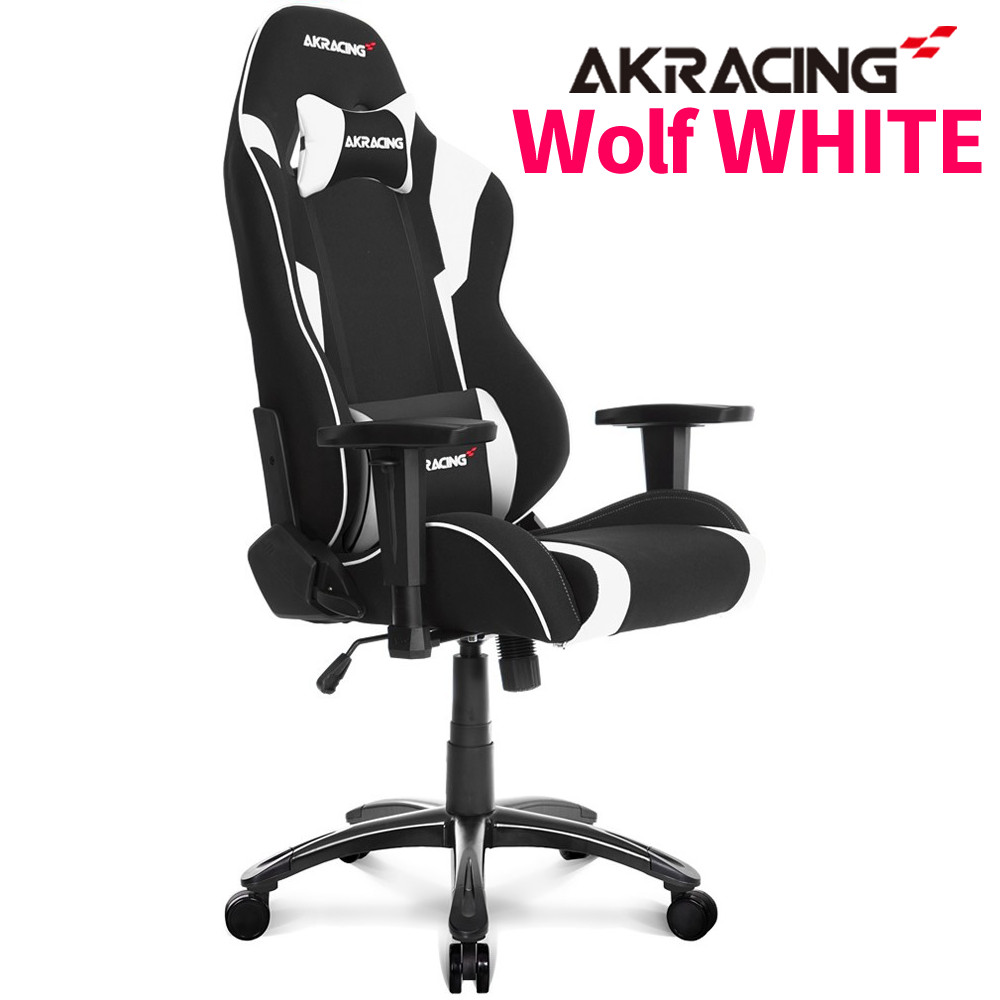 AKRACING AKレーシング Wolf Gaming Chair ゲーミングチェア White AKR-WOLF-WHITE