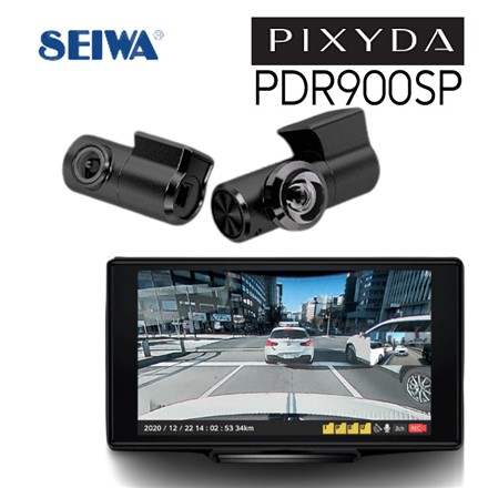 セイワ ドライブレコーダー 360度全方位前後2カメラタイプ PIXYDA PDR900SP
