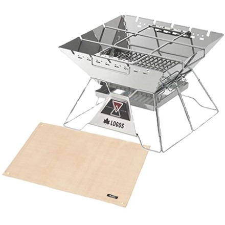 ロゴス LOGOS the ピラミッドTAKIBI L 81064162＆たき火台シート
