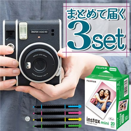 富士フイルム インスタントカメラセット チェキ instax mini 40 ＆白