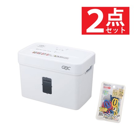 アコ・ブランズ・ジャパン GSHA3706X デスクトップクロスカットシュレッダ A3706X ＆ デビカ 063206 紙のクリップ 30個入 アソート セット