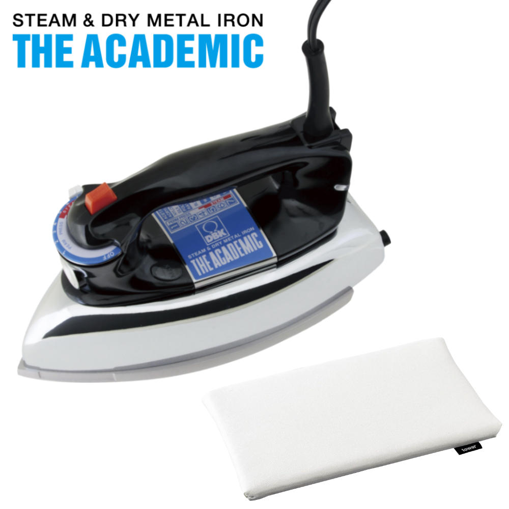 DBK ジ・アカデミック スチーム＆ドライアイロン J80TC ＆アイロン台付き（カラー：ホワイト）