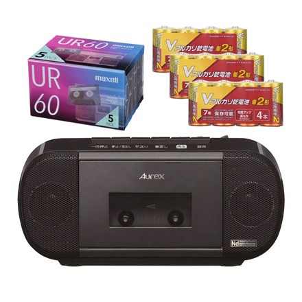 東芝 CDラジオカセットレコーダー TY-ANK1 ブラック ＆ カセットテープ