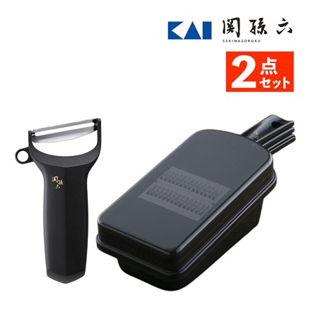 【調理雑貨】貝印 関孫六 DH3333 調理器セット(ガード付き)レギュラー＆関孫六 DH3341 ピーラー