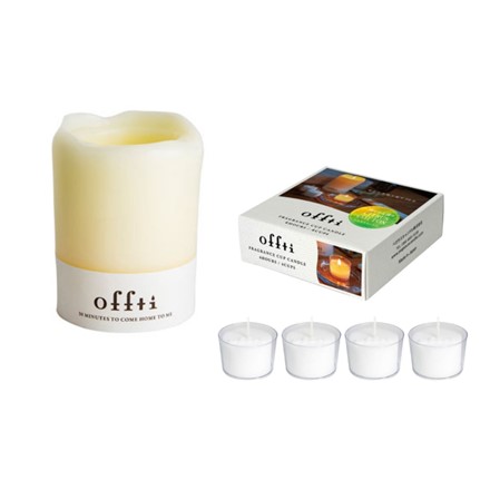 ペガサスキャンドル オフティ キャンドルホルダー メルティ― アイボリー ＆ シトラスコットン フレグランスカップキャンドル 06663101 06662804