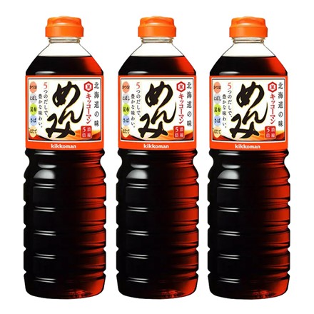 キッコーマン 和風調味料 めんみ 1000ml×3本