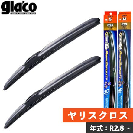 トヨタ ヤリスクロス (R2.8～) ガラコワイパー SOFT99 ワイパー パワー撥水 エアロスムース PM-5 400mm PM-12 600mm フロント用2本セット