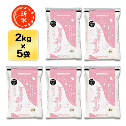 新米 白米 石川県産 ミルキークイーン 10kg 2kg×5袋 生産者指定米 令和7年産