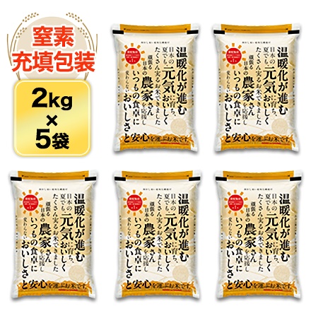 白米 おひさま米 栃木県産 とちぎの星 10kg 2kg×5袋 令和7年産
