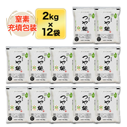 白米 山形県産 つや姫 24kg 2kg×12袋 特別栽培米 特A評価 令和7年産