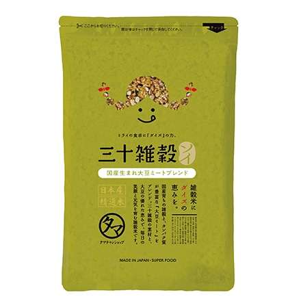 タマチャンショップ 国産三十雑穀米 ソイ 国産生まれ大豆ミートブレンド 300g
