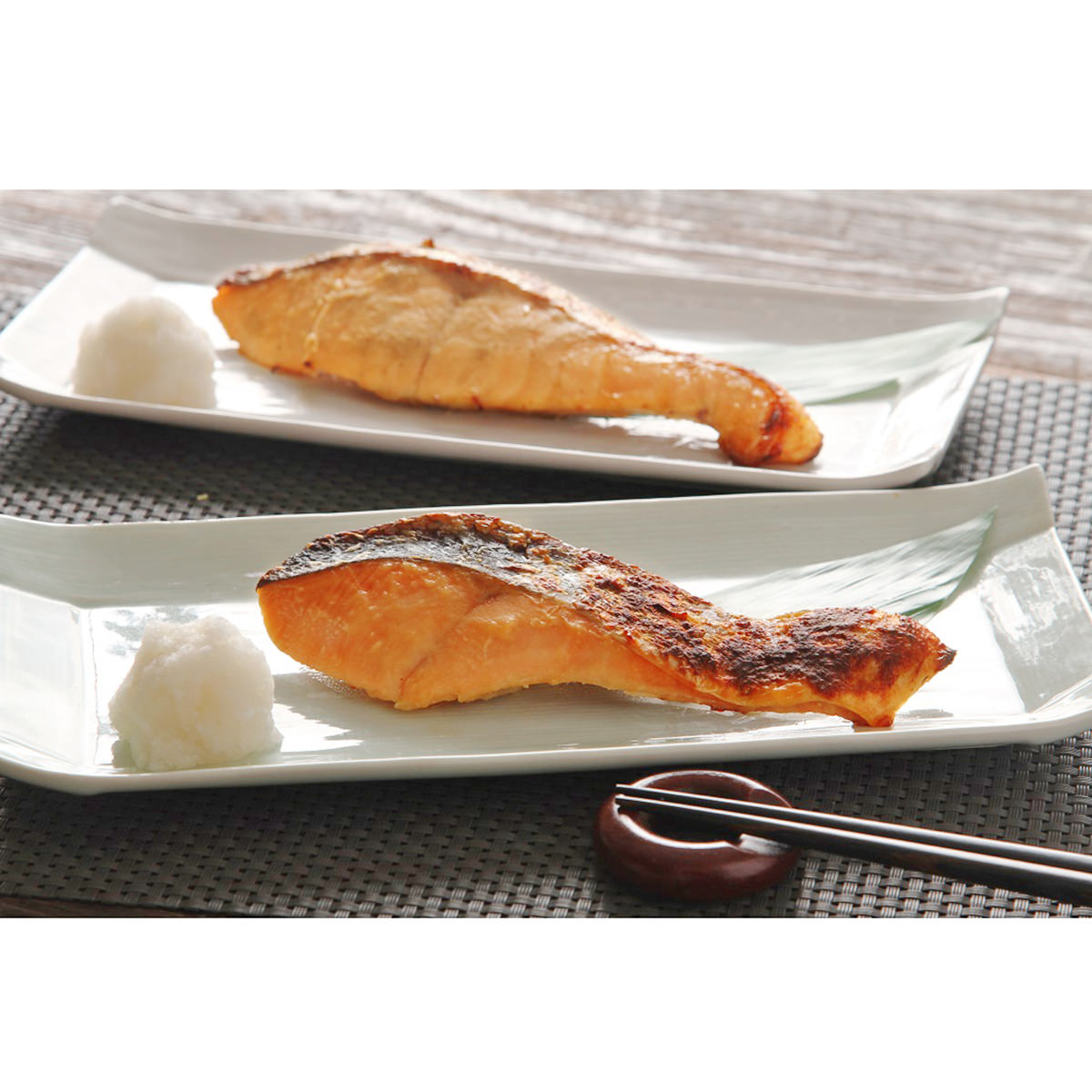 銀聖漬魚セット 〔北海道大豆味噌味・山椒味噌味 各70g×各4〕 鮭 切り身 味噌漬け 北海道 三協水産