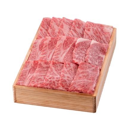松阪牛 焼肉用 肩ロース 木箱入 贈答用 600g
