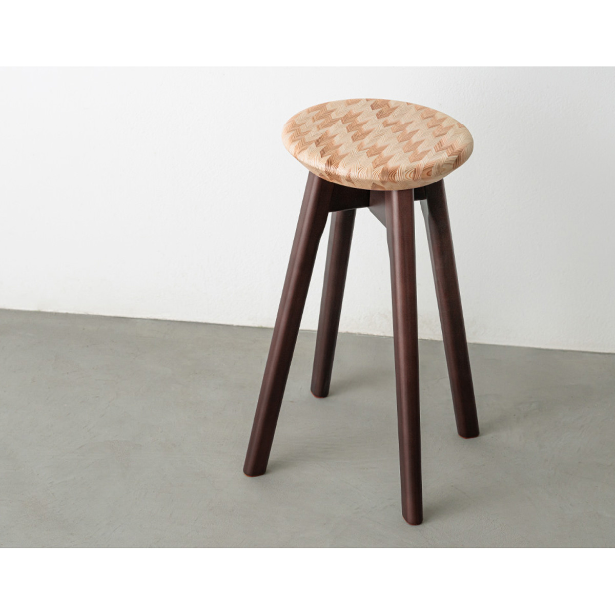 STOOL＆Tray Table スツール＆トレイ 〔スツール：270×270×H470mm トレイ：340×340×H18mm〕 家具【北海道・離島 配送不可】