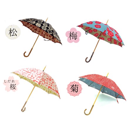 伊砂文様 晴雨兼用長傘 〔親骨50cm 8本骨〕 小宮商店 松