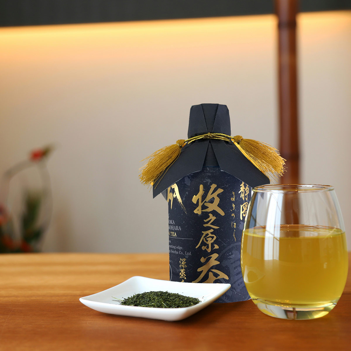 静岡 牧之原茶 雫茶 プレミアム ペットボトル やぶきた 加飾仕様 〔350ml×24〕 緑茶