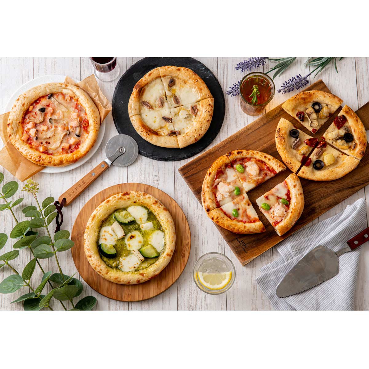 アル・ケッチァーノ 奥田シェフ監修 クラフトピザセット 〔スモークチキンときのこのトマトピザ、ズワイガニとだだ茶豆のピザ ほか全5種〕 ピザ【北海道・沖縄県・離島 配送不可】