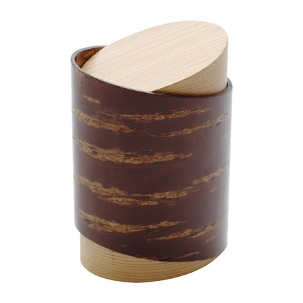 茶筒 マキマキ 〔約幅9×奥行7×高さ12cm、約115g〕