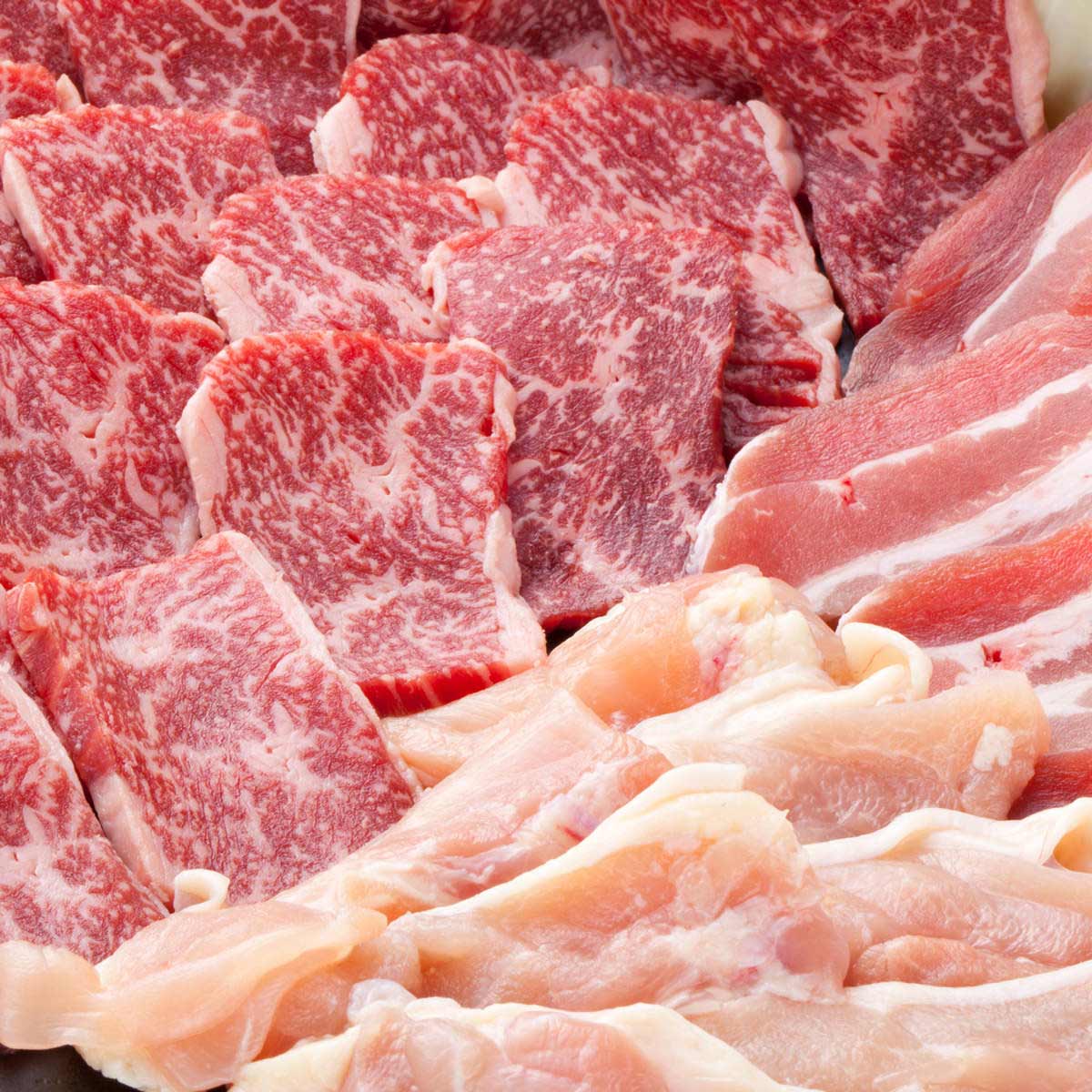 南国バーベキュー 牛・豚・鶏セット 〔霧峰牛肩ロース400g、北斗の島豚ロース400g、大阿蘇鶏モモムネ400g〕 豚肉 牛肉 鶏肉【北海道・沖縄・離島 お届け不可】