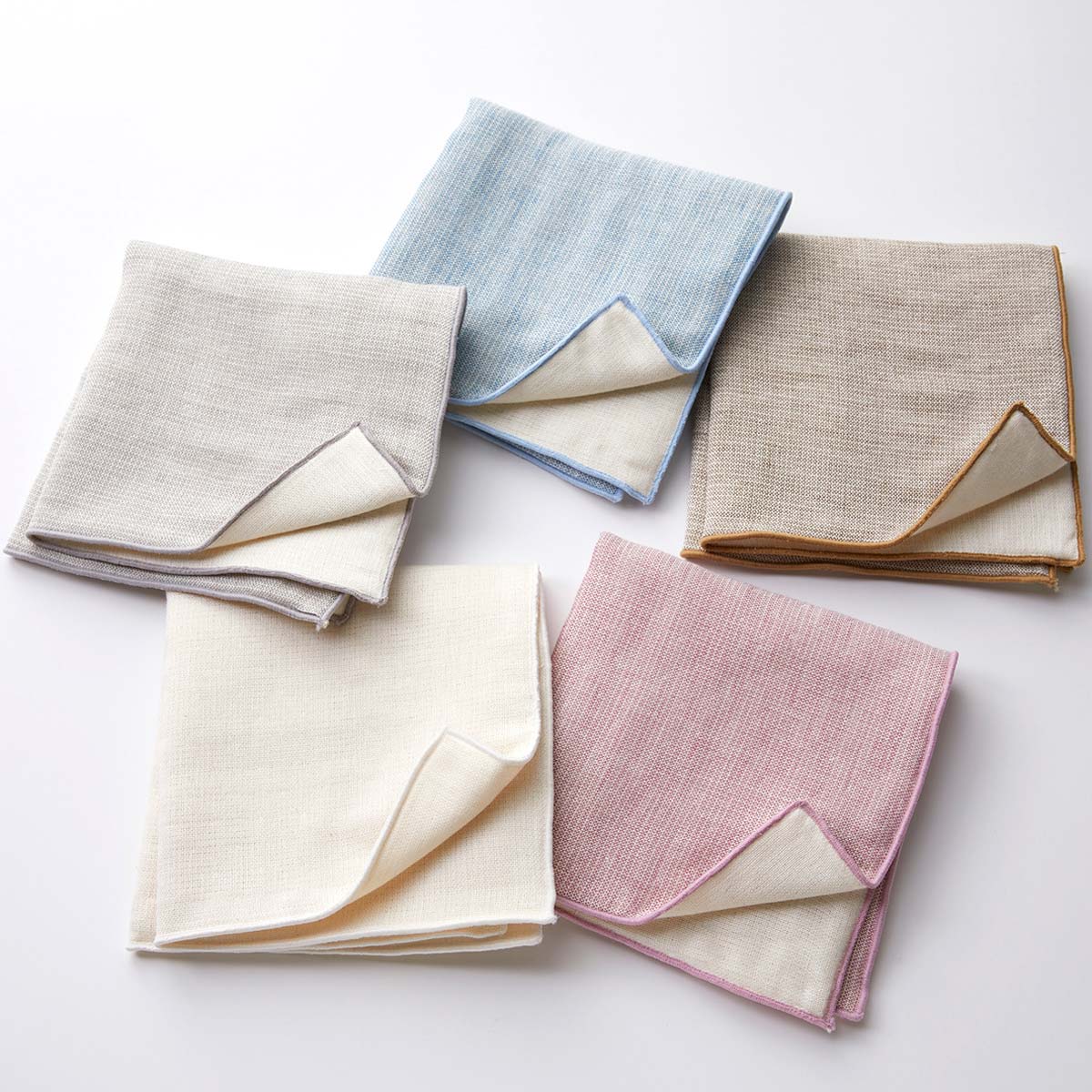 6重ガーゼハンカチ 〔(幅約25cm×長さ25cm)×3〕 ハンカチ ホワイト